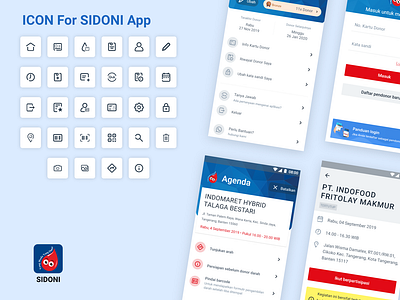 Icon Design — SIDONI Application