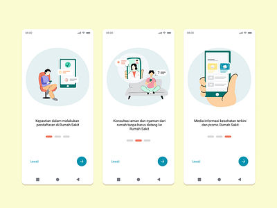 Onboarding Illustration - Telemedicine App design illustration illustration image image icon mobile onboarding ui ui design