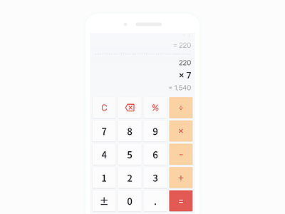 Calculator calculator calculator app daily ui daily ui 004 design mobile ui design