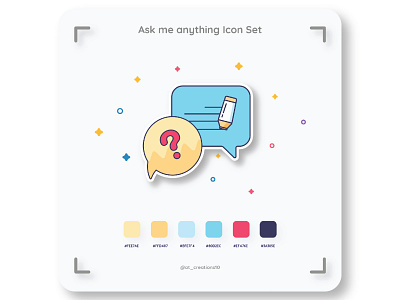 Ask me anything Icon Set