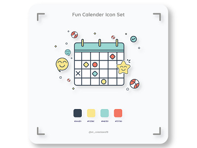 Fun Calender Icon Set