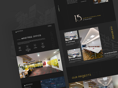 Architectural Studio Landing Page UI Design