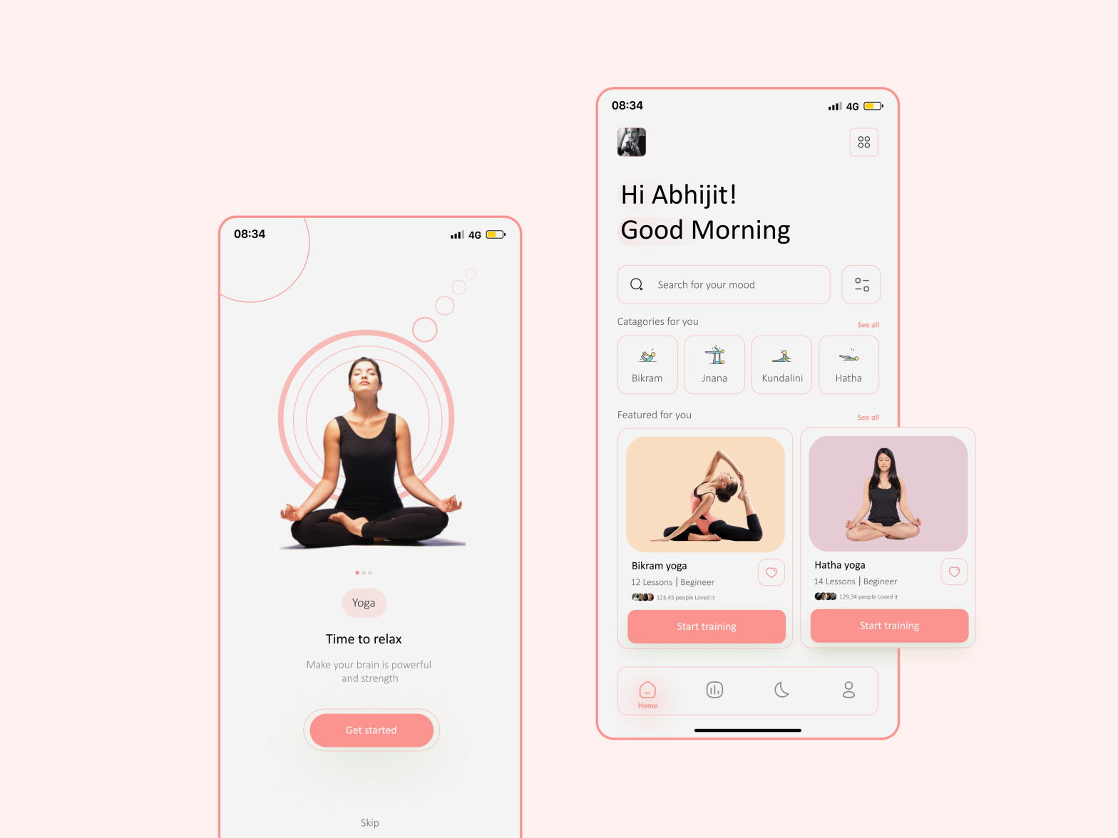 Yoga App by Kilobyte on Dribbble