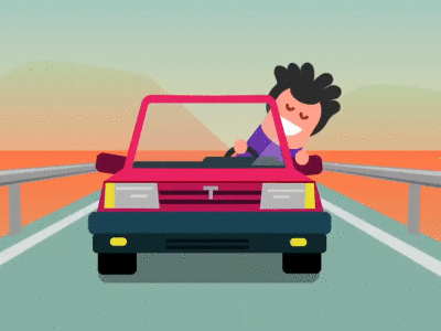 On the road! animation design designer digital digital painting digitalart digitaldraw digitaldrawing digitalpen drawing drawing ink game animation gameart illustration motion animation motiongraphics typography ux