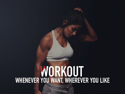 Workout banner fitness