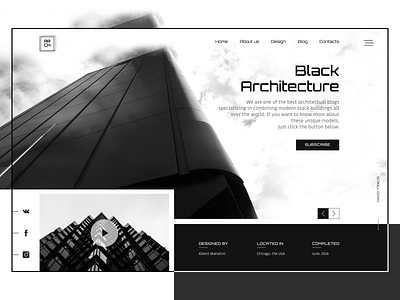 Website ideas for an architectural bureau