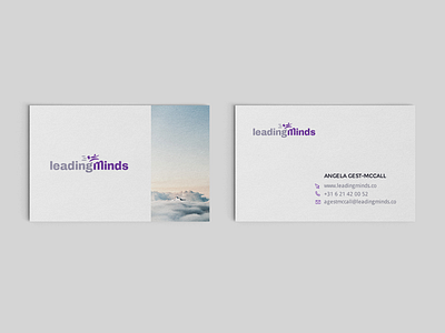 Business Cards for Leading Minds branding business cards cards corporate identity graphic print stationery