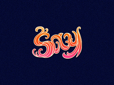 Say typography graphic design hand drawn lettering logotype typographic typography visual design