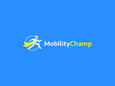 MobilityChamp logo branding design identity logo startup visual design