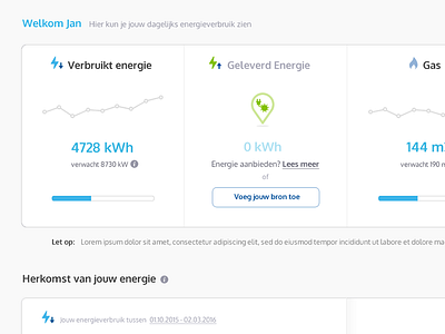 Green energy provider dashboard design interface user experience user interface visual