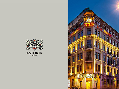 Concept Branding for Astoria hotel art deco brand branding concept design hotel logo luxury mark monogram symbol visual design