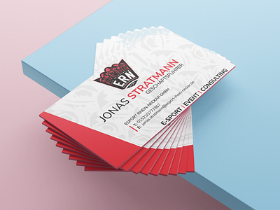 Esport Rhein-Neckar Business Card Design branding business card design esports print print design rhein neckar typography