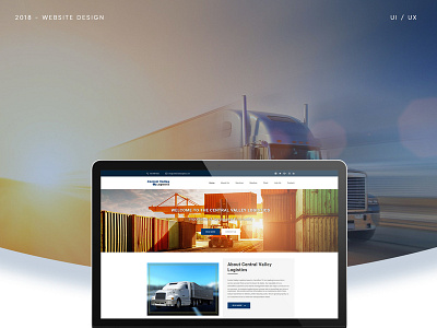 Central Valley Logistics design ui ux web