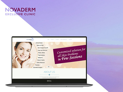 Skin Clinic Website Design design skin care symplelogix web design