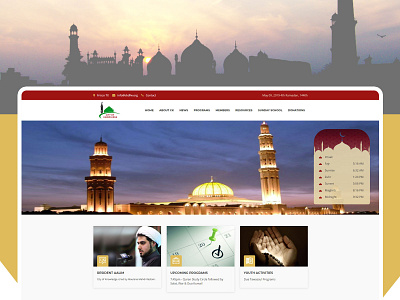 Islamic Website Design design islamic masjid mosque symplelogix ui ux web web design