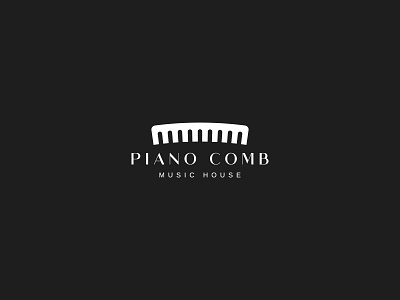 PIANO COMB branding creative design design flat graphic design identity logo minimal typography vector