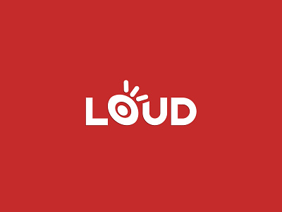 LOUD branding creative design design flat graphic design icon identity logo minimal typography