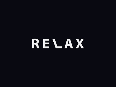 RELAX branding creative design graphic design identity logo logo concept minimal modern logo