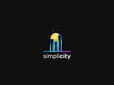 simplicity abstract logo branding city illustration colorful creative design graphic design icon identity illustration logo minimal minimalist simplicity