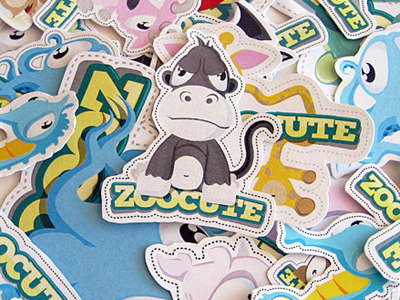 Zoocute animals cute stickers