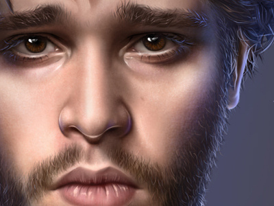 Kit Harington carolin vogt digital painting kit harington portrait