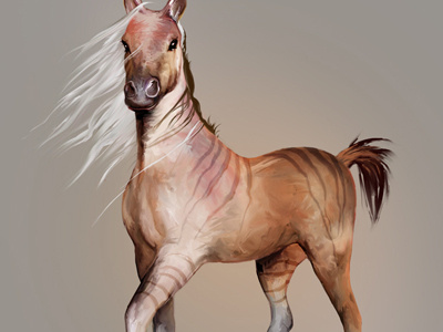 Horsy carolin vogt concept horse scribble study