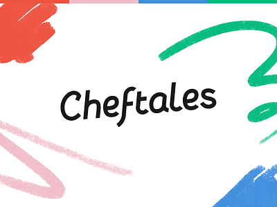 Cheftales brand branding chef colorful cook cooking covid19 design food identity livestream logo logotype online platform playful procreate shapes tales typography