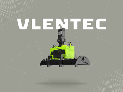 Vlentec 3d 3d animation 3d modeling animation brand branding colorful design engineering halftone identity industrial lifting loop machine machinery render vacuum vector vibrant