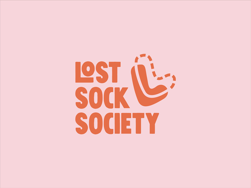 Lost Sock Society branding colorful design identity laundry logo logo design logodesign logomark logotype socks wordmark