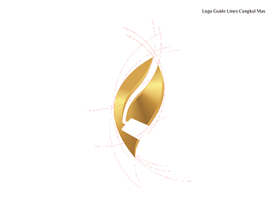 Cangkul Mas Logo Guide line branding design logo vector