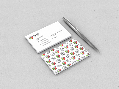 Shaked Venturs Business card branding business card logo