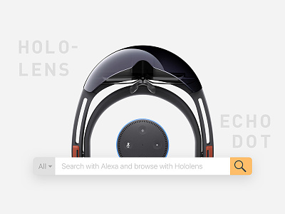 Hololens + Echo Dot alexa arhackathon echodot hololens
