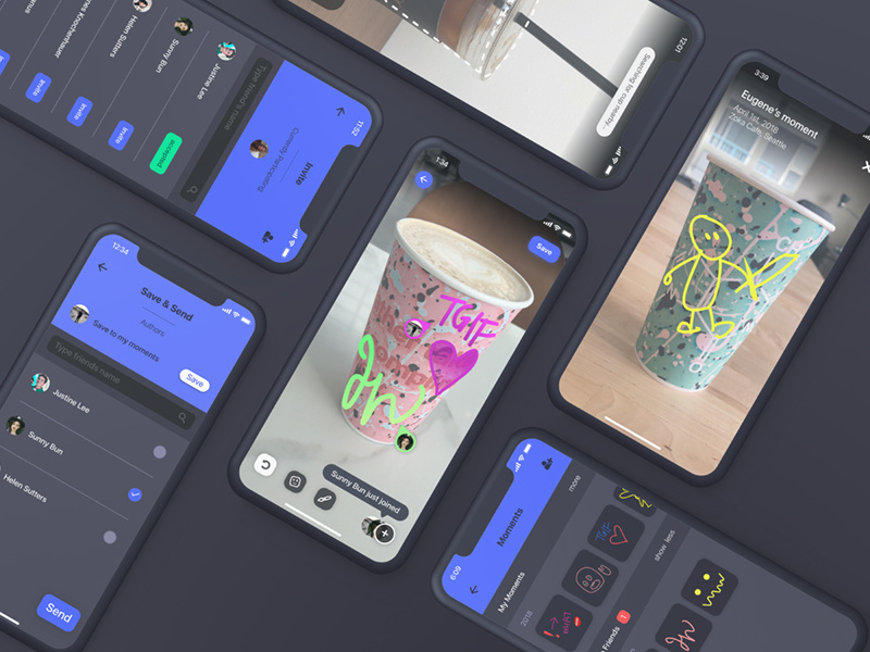 Moment Brew drawing mobile 3d ui ar augmented reality