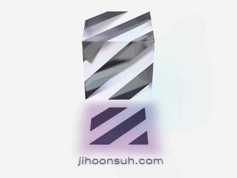 Transformation of Logo c4d rendering logo 3d