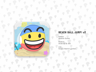 Updated App Icon for Beach Ball Jump android androidgames app appicon appicons branding design illustration ios logo