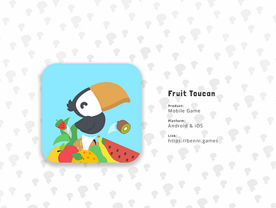 Fruit Toucan - Mobile Game on Android and iOS android androidgames app appicon appicons design illustration ios logo ui