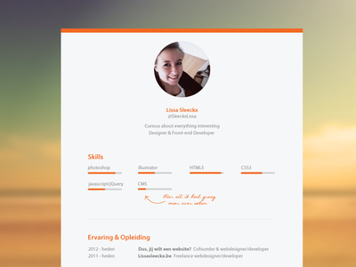 Personal Print Resume