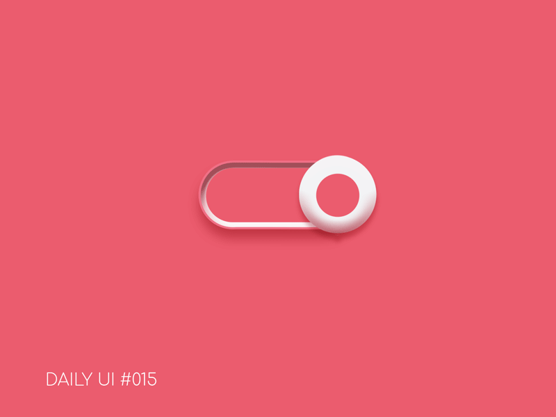 On/Off Switch - Daily UI #015 animation daily ui 015 dailyui design gif on off switch photoshop pink switch ui