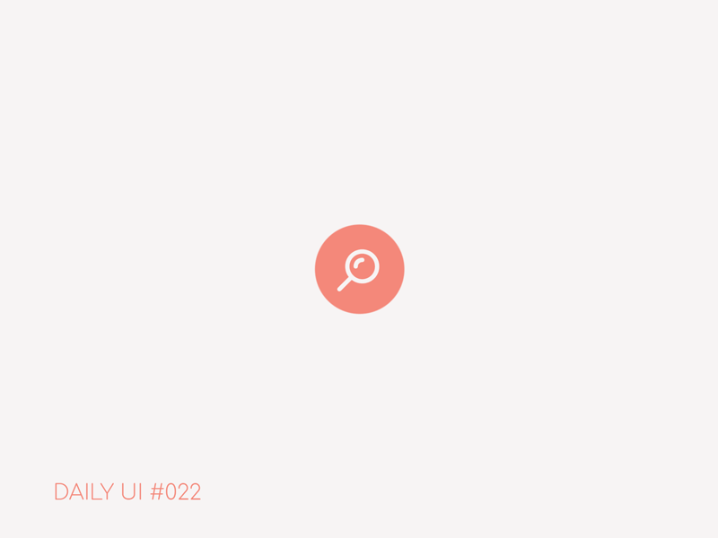Search - Daily UI #022 animated gif animation click daily ui 022 dailyui design search search bar ui