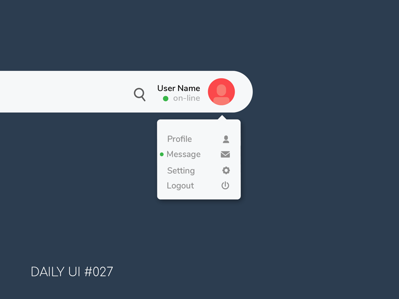 Dropdawn - Daily UI #027 animation dailyui design dropdown gif menu screen settings ui