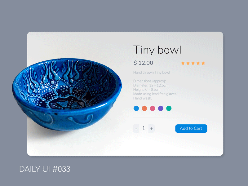 Customize Product - Daily UI#033