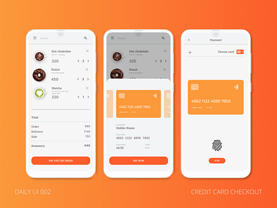 Daily UI 002 - Credit Card Checkout