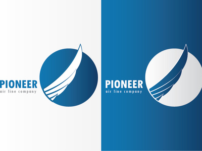 Pioneer air line company dailylogochallenge illustrator logo