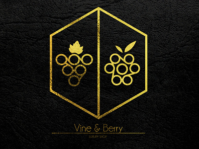 Vine & Berry branding dailylogochallenge illustrator logo