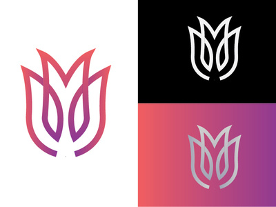Flower logo branding illustrator logo