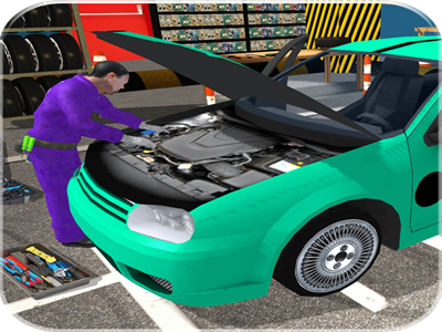 Car Mechanic Workshop: Robot Job android bus car damage game garage intuitive job mechanic repair robot toolkit vehicles windscreens workshop
