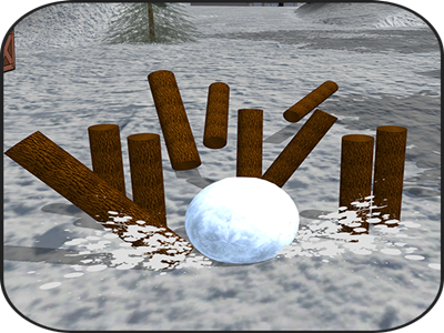Snow bowling Smash android bowling fantastic game kick king knockdown obstacles smash smasher snow steel target wood zigzag