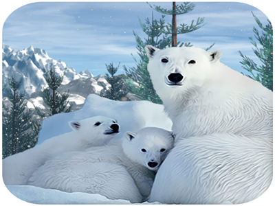 Polar Bear Family Survival game android hunt fishes quest jungle breed freezing animals dangerous wild mountains forest arctic survival family bear polar