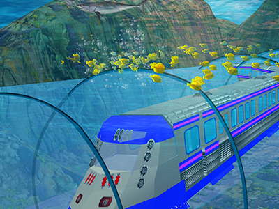 Pro Train Underwater Adventure adventure android animals checkpoints drive game jeep marine ocean passengers speed tourists train transport truck tunnels underwater