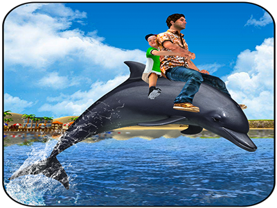 Dolphin Transport Passenger Beach Taxi Simulator android beach coast dolphin fish game island ocean passenger race simulator stunts surfer taxi tourists transport